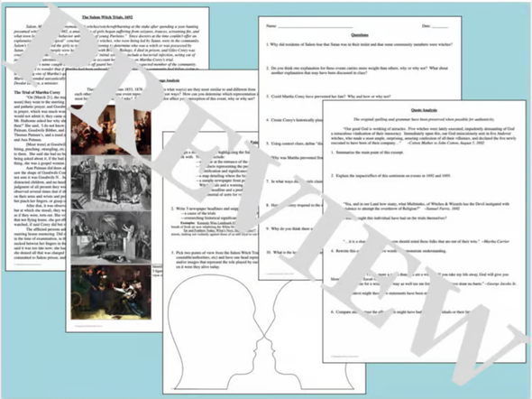 Salem Witch Trials Primary Source Analysis