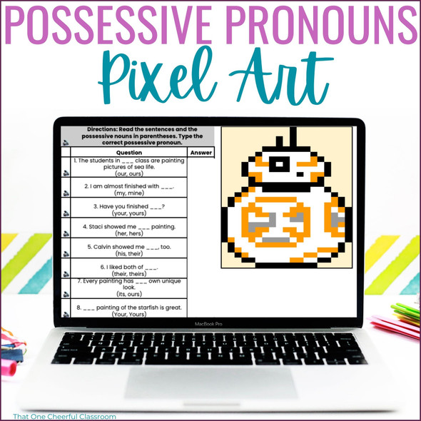Possessive Pronouns Pixel Art