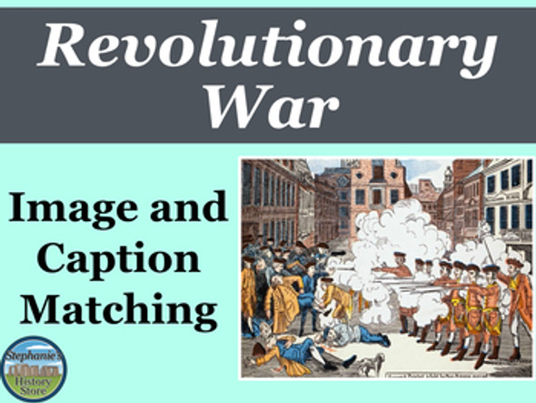 Revolutionary War Primary Source Image Activity