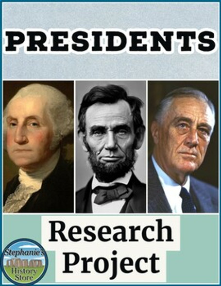 Presidents Research Project Graphic Organizers