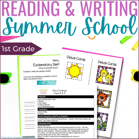 1st Grade ELA Reading and Writing Summer School Curriculum