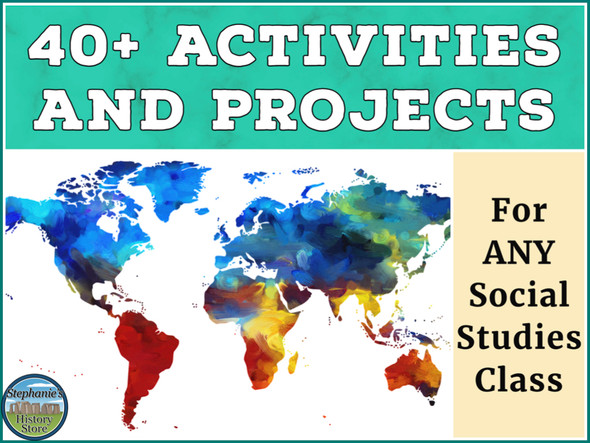 Activities and Projects for ANY Social Studies Topic BUNDLE