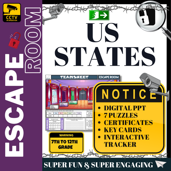 US States Escape Room 