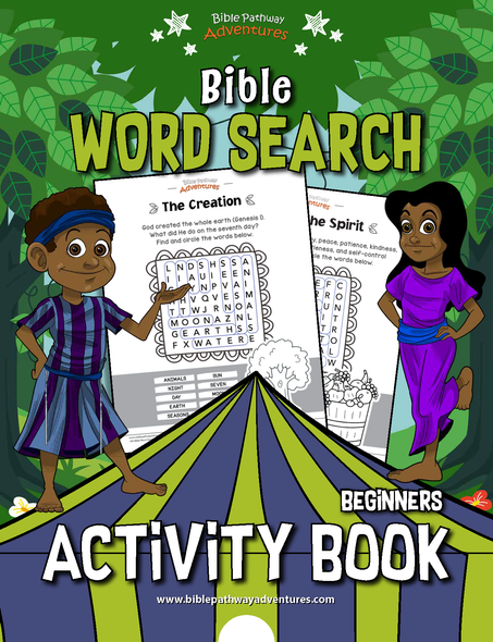 Bible Word Search Activity Book for Beginners