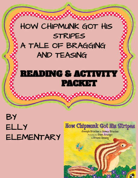 HOW CHIPMUNK GOT HIS STRIPES READING LESSONS WITH EXTENSION ACTIVITIES