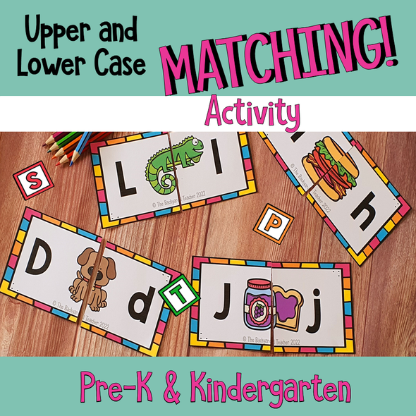 Upper and Lower Case Letter Matching Activity for Pre K and Kindergarten