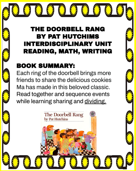 THE DOORBELL RANG BY PAT HUTCHINS INTERDISCIPLINARY UNIT