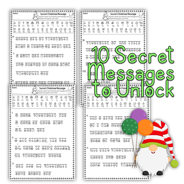 Secret Message Christmas Cards