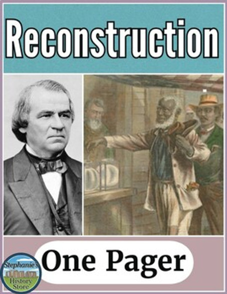 Reconstruction One Pager