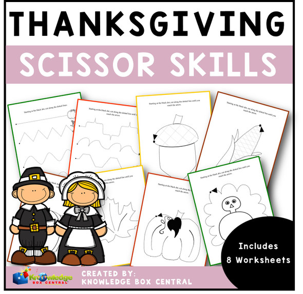 Thanksgiving Scissor Skills 
