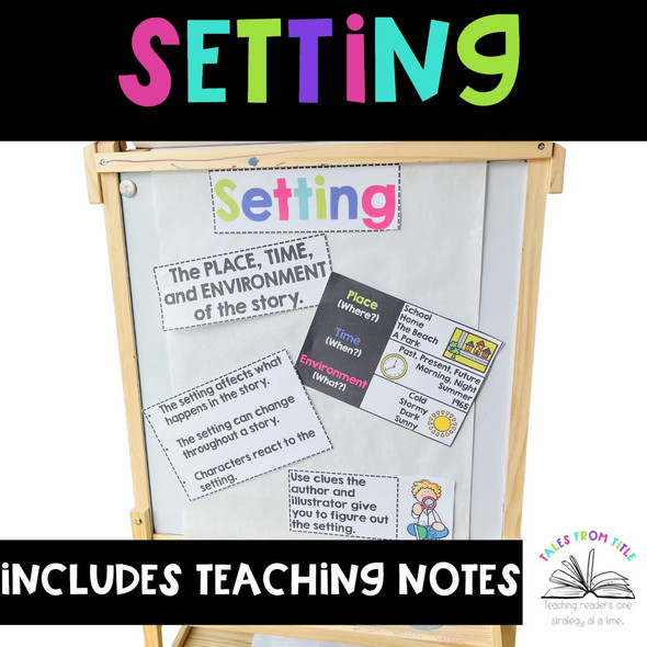Fiction Anchor Charts and Interactive Notebook Pages: Setting Fiction Anchor Charts and Interactive Notebook Pages: Setting
