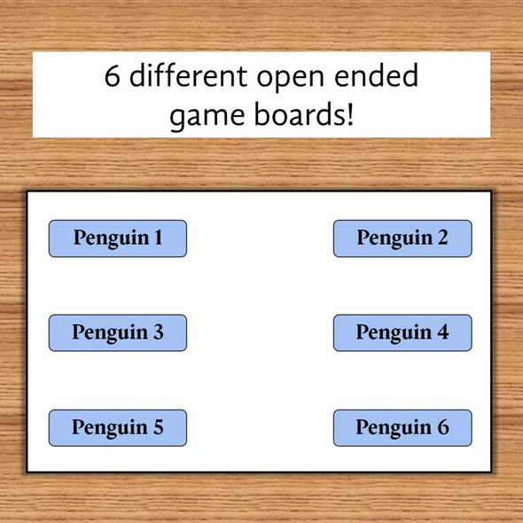 Winter Open Ended Game:  Find the Penguins! BOOM Card™