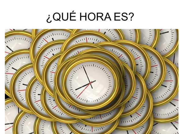 Telling the time in Spanish