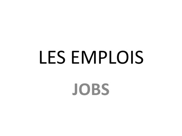 Jobs in French