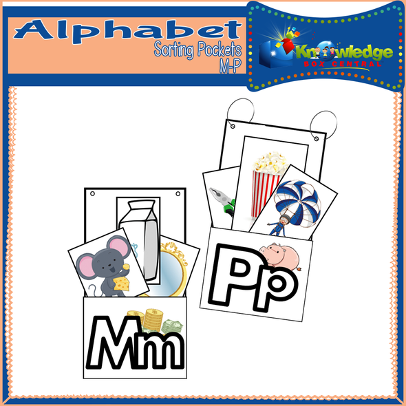 Alphabet Sorting Pockets: M to P