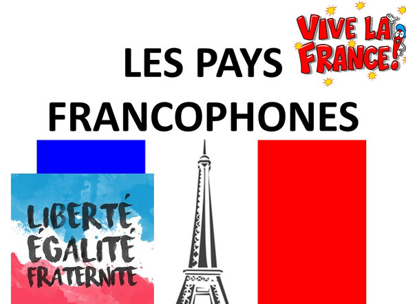 Teaching students the names and flags of Francophone countries.