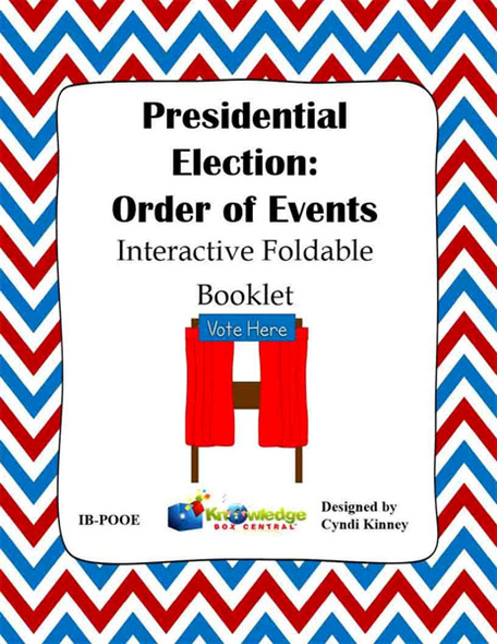 Presidential Election Process: Order of Events Interactive Foldable Booklet