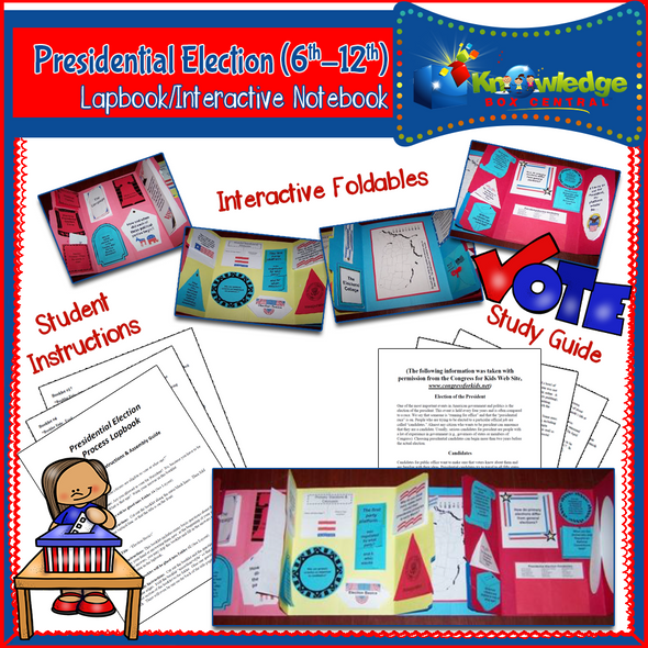 Presidential Election Process Lapbook (6-12th) 