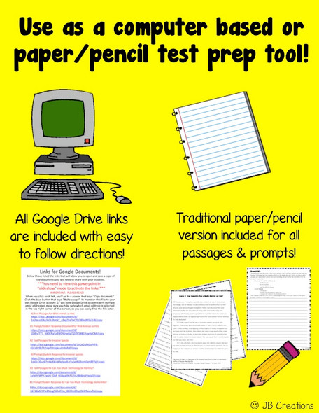 4th and 5th Grade State Writing Test Prep (OST)