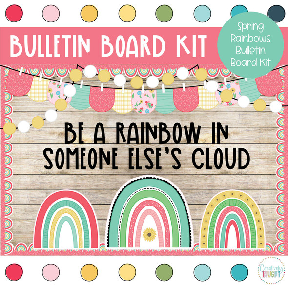 Spring Rainbows - Spring - March/April Bulletin Board Kit