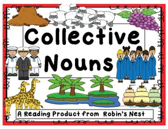 Collective Nouns:  Posters, Worksheets, & Activities