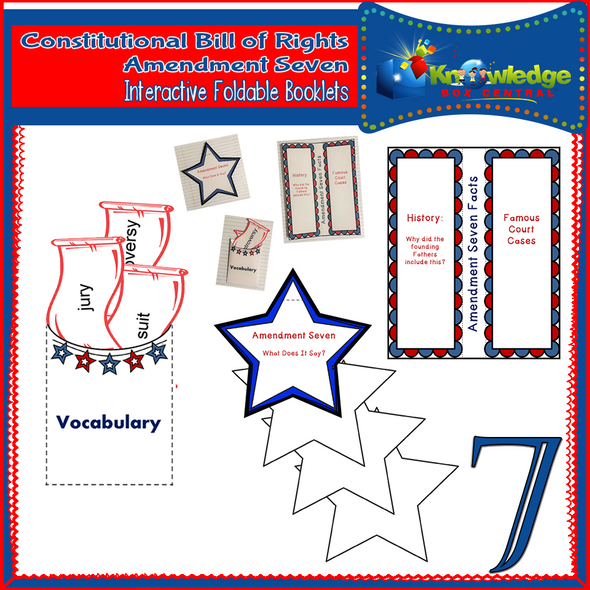 Constitutional Bill of Rights: Amendment Seven Interactive Foldable Booklets 