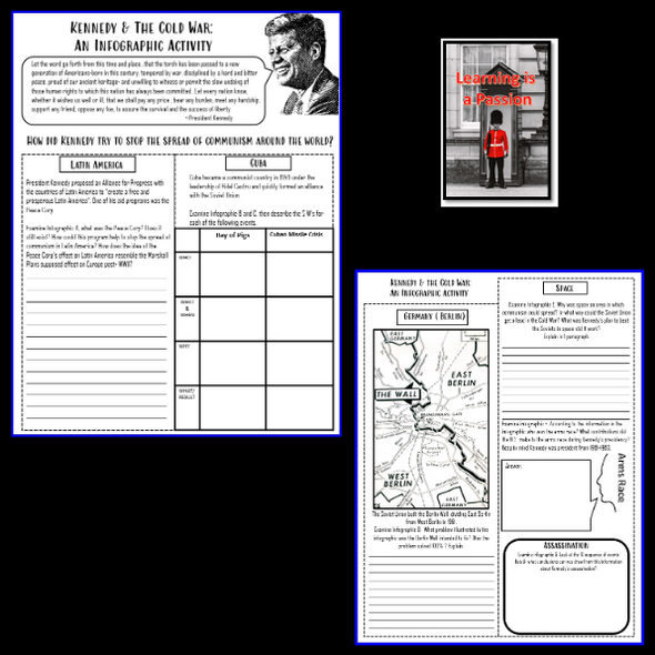 U.S. History | Kennedy and the Cold War | An Infographic Student Activity