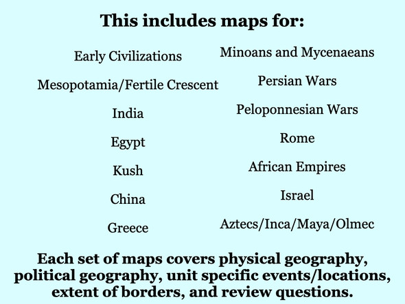 Ancient History Map Bundle