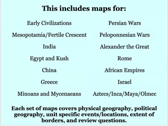 Ancient History Map Bundle