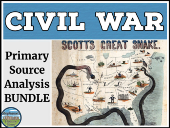 Civil War Primary Source Analysis Bundle