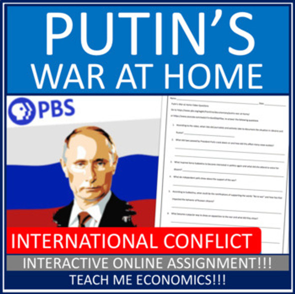 Putin's War at Home Video Questions Worksheet PBS Frontline, Russia and Ukraine