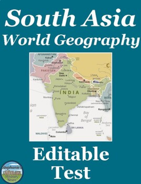 South Asia World Geography Test