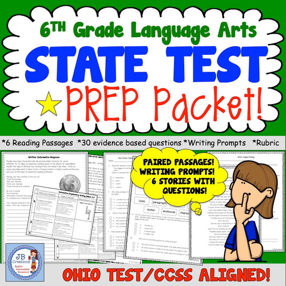3rd Grade State Test Prep For Reading (Ohio/CCSS Aligned), 54% OFF