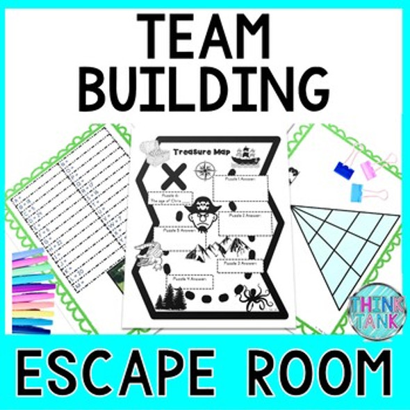Team Building Escape Room - Teamwork Challenge - Back to School Activity