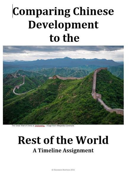 Chinese Development in Comparison to the Rest of the World:  A Timeline Assignment