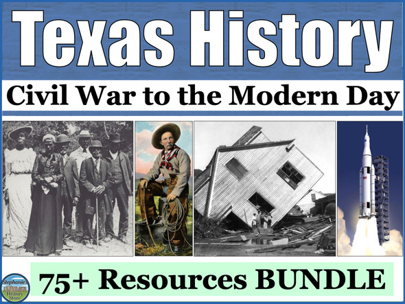 Texas History from the Civil War to the Modern Day Bundle