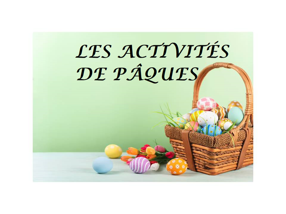 Encouraging students to read and answer questions in French regarding Easter by using appropriate prepositions