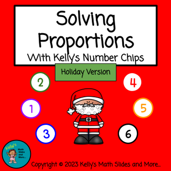 Christmas Proportions with Number Chips