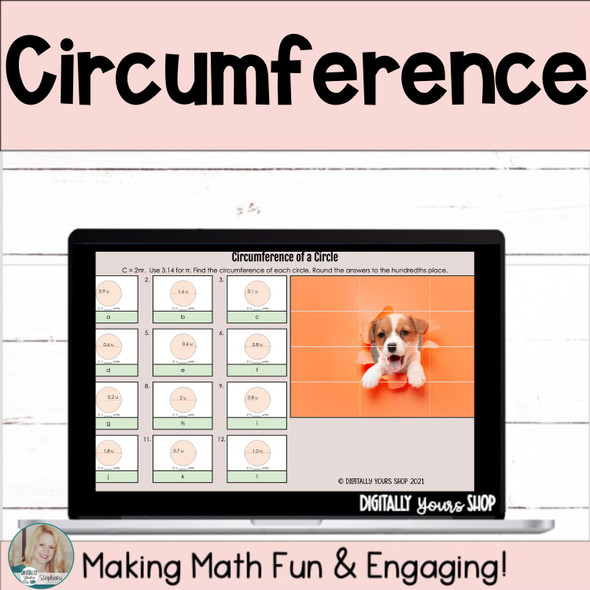 Circumference of Circles Digital Self-Checking Activity