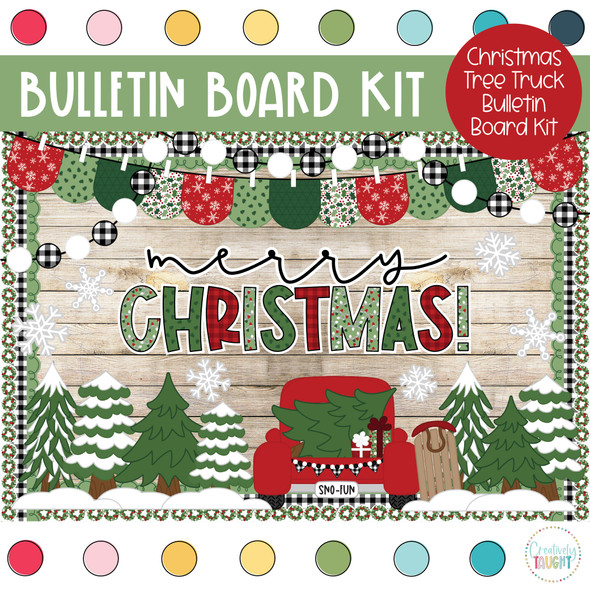 Christmas Tree Truck Bulletin Board Kit