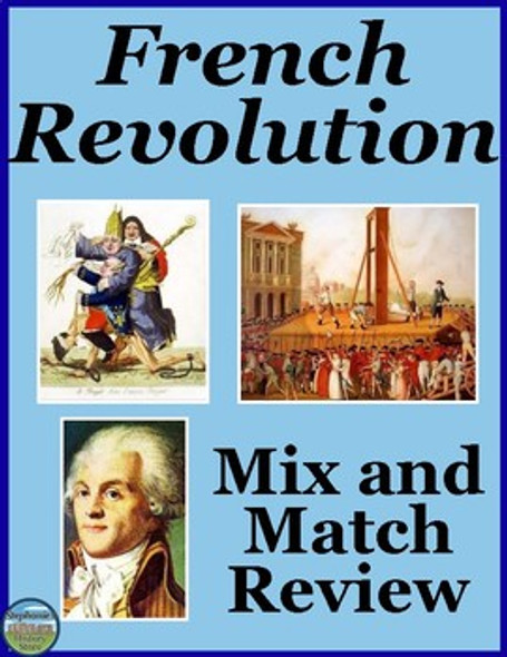 The French Revolution Vocabulary Mix and Match Review