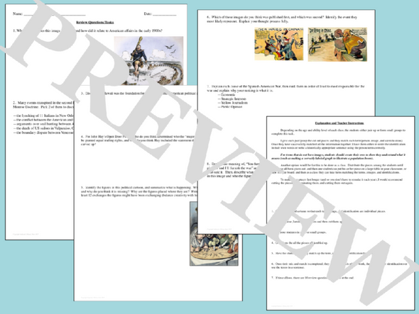 Imperialism Vocabulary Mix and Match Review US History Version