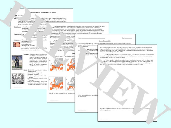 The Black Death Plague Primary Source Analysis and Activities Bundle The Black Death Plague Primary Source Analysis and Activities Bundle