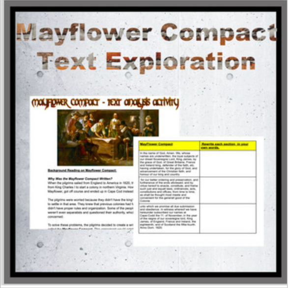 Mayflower Compact Text Exploration