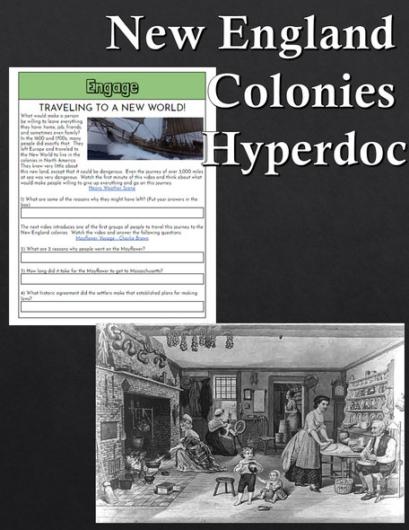 New England Colonies Hyperdoc: Colonial America Webquest