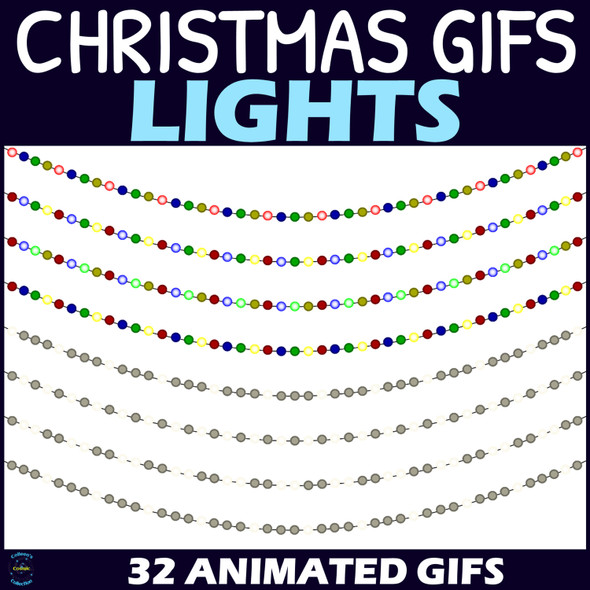 Christmas Lights GIFs - Animated Christmas Clipart