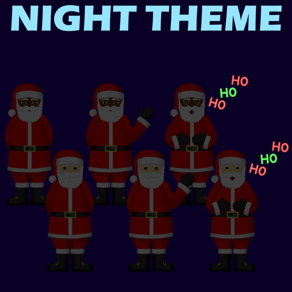 Christmas Santas GIFs - Animated Christmas Clipart