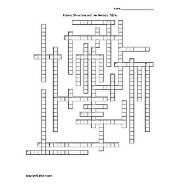 General Chemistry Vocabulary Crosswords Bundle