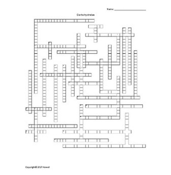 Biochemistry Vocabulary Crossword Bundle