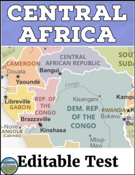 Central Africa World Geography Test